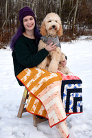 Kaity Christmas Quilt and dogs 2022
